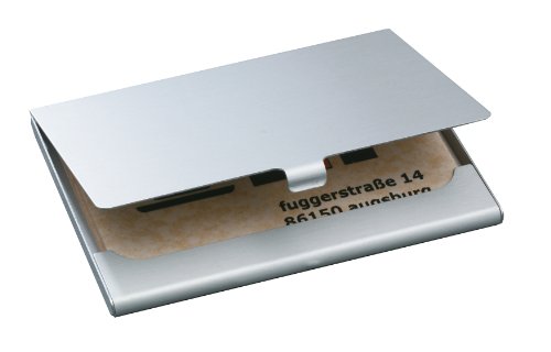 Sigel VZ135 Visitenkarten-Etui silber matt, Alu