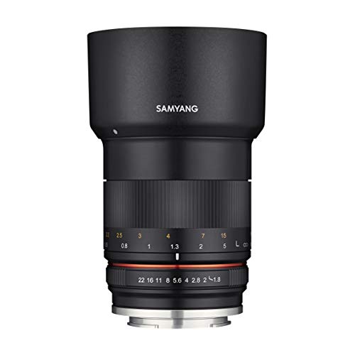 Samyang MF 85mm F1.8 ED UMC CS Fuji X - manuelles Objektiv mit 85 mm Festbrennweite für spiegellose Fujifilm APS-C Systemkameras mit Fuji-X Anschluss, 62mm Filtergewinde, ideal für Portrait