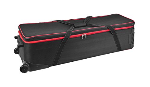 Bresser Fotostudio XL Studio Koffer BR-B125 mit Rädern und flexibler Einteilung der Innenfächer inklusive Handgriff zum Ziehen