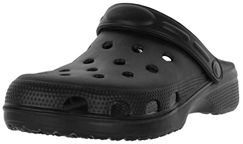 REIS Schwarze Herren Clogs Pantoletten - Herrenschuhe Gartenschuhe Strandschuhe Sandale, Größe: 41