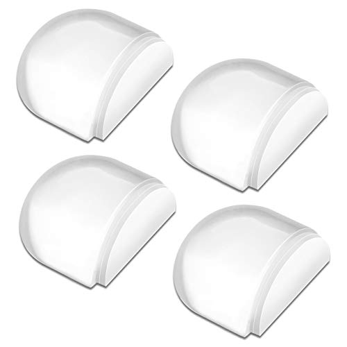 HAUSPROFI Türstopper Boden, 4er Set Selbstklebend Bodentürstopper Türpuffer Boden Wandpuffer Zum Schutz Von Wand und Möbel - Transparente