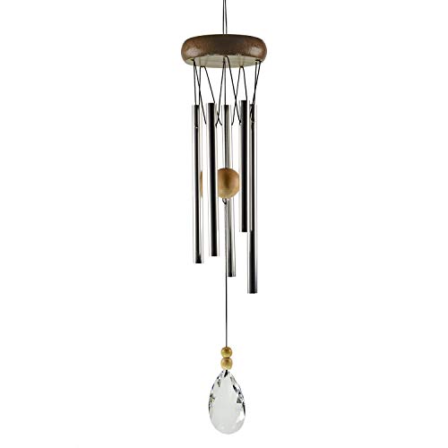 Spirit of Gaia Kristall Windspiel | Hochwertiges Klangspiel | wundervoll harmonische Töne | Feng Shui Kristall | Innen und Außen nutzbar