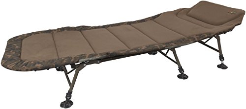 Fox R1 Camo Compact Bedchair 205x85cm Karpfenliege, Angelliege zum Karpfenangeln, Liege zum Nachtangeln