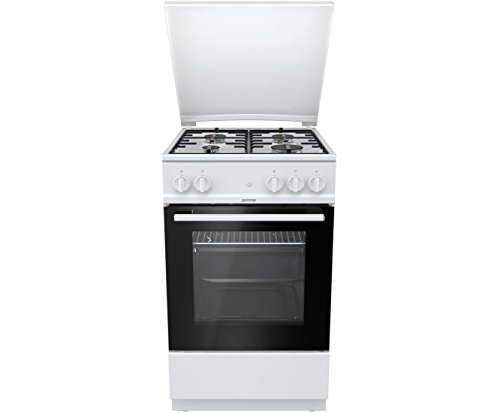 GORENJE g5111wh Herd Gasherd A + Weiß – Öfen und. (Herd, weiß, drehbar, oben vor, Gasherd, Left Front)