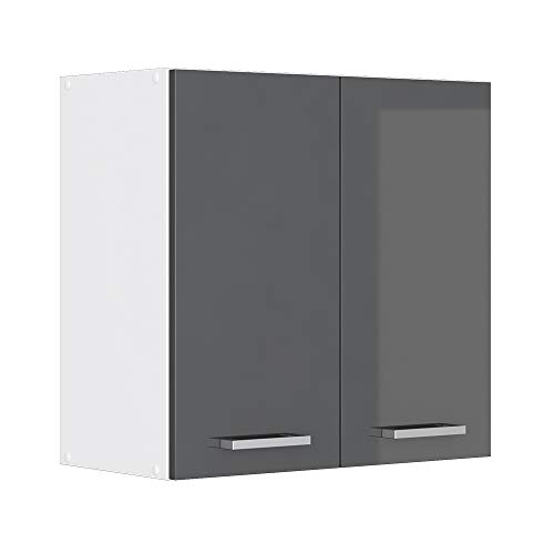 Vicco Küchenschrank Hängeschrank Unterschrank Küchenschränke Küchenunterschrank Arbeitsplatte, Möbel verfügbar in anthrazit und weiß (anthrazit ohne Arbeitsplatte, Hängeschrank 60 cm)