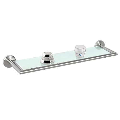 bremermann Bad-Serie PIAZZA – Glasablage mit mattem Edelstahl