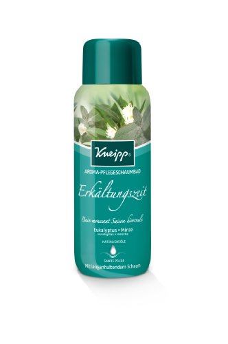 Kneipp Aroma-Pflegeschaumbad Erkältungszeit, Eukalyptus Minze, 400 ml