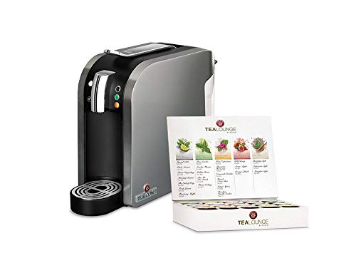 TEEKANNE 'Lounge' Kaffee - Kapselmaschine Teemaschine silber, Multifunktionale Maschine für Tee und Kaffee , Kaffeemaschine, Padmaschine , Kaffeekapselmaschine, inkl. 36 Probe Kapseln / Kaffeepads