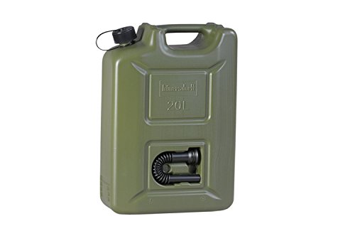 Kraftstoff-Kanister PROFI 20l für Benzin, Diesel und andere Gefahrgüter, UN-Zulassung, made in Germany, TÜV-geprüfter Produktion, oliv