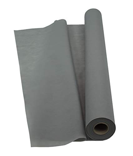 Sensalux Light Tischdeckenrolle, Oeko-TEX  100 - Made in Germany - 25m lang (Farbe nach Wahl), 1,10m x 25m, grau, stoffähnliches Vlies, ideal für Jede Party, Vereinsfeier, Geburtstagsfeier