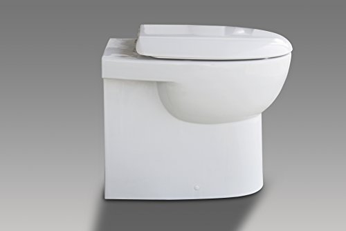 Stand WC/weiß / WC Sitz/Deckel / Soft Close/Quick Release/Tiefspüler / Spülrand geschlossen/Best Clean Nanobeschichtung incl. Spezialbefestigung