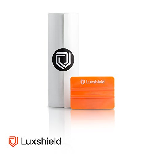 Luxshield™ Auto Lackschutzfolie in 12x100cm transparent + Rakel für Einstieg, Ladekantenschutz, Steinschlagschutz uvm. - selbstklebend - Meterware aus Deutschland