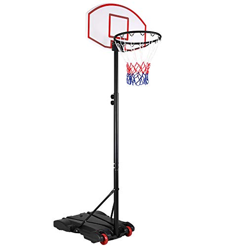 Sportana Basketballkorb 179-209cm Ringhöhe verstellbar 30kg Standfuß Korbanlage Basketballständer Basketball Korb Outdoor