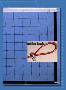Tolles Volleyballnetz Top-Qualität m.Stahlseil 9,5 x 1m
