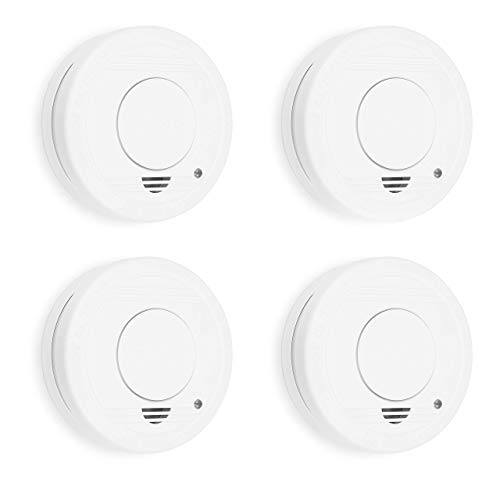 Smartwares 4er Pack TÜV geprüfter Rauchmelder/Feuermelder, DIN EN 14604 zertifiziert, RM250/4, 4er Pack