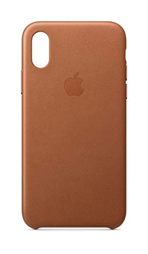 Apple Leder Case (iPhone XS) - Sattelbraun