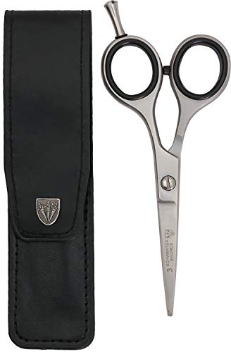 DREI SCHWERTER-Rostfreie professionelle Bartschere Haarschere im Etui