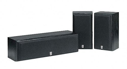 Yamaha NS P 60 Lautsprecher Set der Serie HT (2 Regallautsprechern und 1 Centerlautsprecher) schwarz