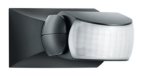 Steinel Bewegungsmelder IS 1 schwarz, innen und außen, 120° Bewegungsmelder, 10 m Reichweite, Auf- und Unterputz, IP54