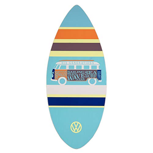 Volkswagen Skimboard, 104cm 7-Schicht-Skimmer aus Holz, VW Bulli T1 Unisex-Skimboard für Erwachsene und Kinder, 3 Farben