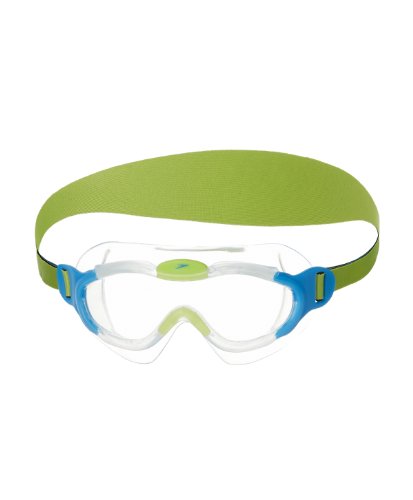 Speedo Unisex - Kinder Schwimmbrille Junior Sea Squad, clear/bue, one size, 8-087638029