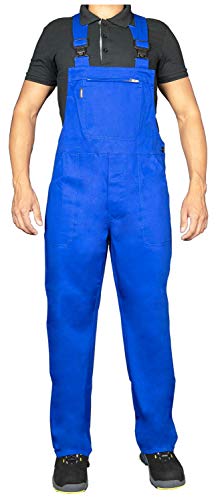 Uvex Eco 126 Herren-Arbeitshose - Blaue Männer-Latzhose 62