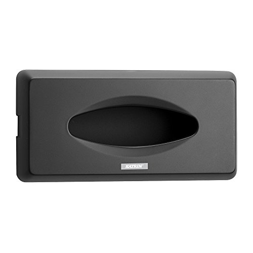 Katrin ahk090-bk inclusive Facial Tissue Spender, 130 mm H x 270 mm W x 70 mm D, schwarz