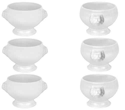 6er Set Löwenkopfterrine - Suppentasse 0,4L