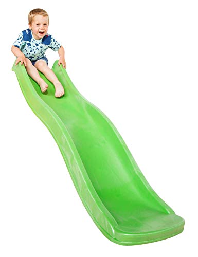 Unbekannt KBT Kinderrutsche Wave 1,75 m mit Wasseranschluss für Spielturm Wellenrutsche Gartenrutsche Kinderrutsche Anbaurutsche Wasserrutsche