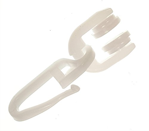 Gardinenröllchen T-Schiene T-Rollen mit Faltenhaken 100 Stück