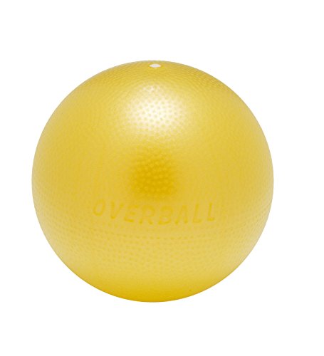 Overball 23cm BLAU ROT GELB PILATESBALL Gymnastikball, Yoga Übungsball, Yogaball, Soft Pilates, Therapieball, GYMNIC (gelb)