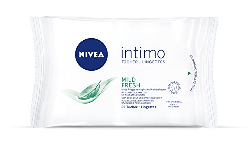 Nivea Intimo Natural Fresh Intimpflege-Tücher, 3er Pack (3 x 20 Stück)