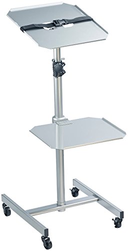 General Office Beamertisch: Variabler Profi-Projektor-Wagen mit 2 Ablage-Ebenen (Projektorwägen)