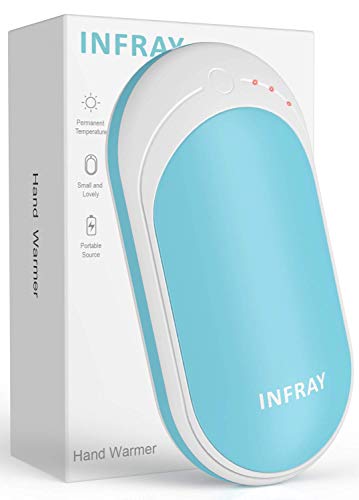 infray Handwärmer Powerbank 5200mAh, wiederaufladbare Handwärmer tragbare Taschenwärmer elektrische Handwärmer USB Ladegerät Geschenk für Frauen Kinder Mann