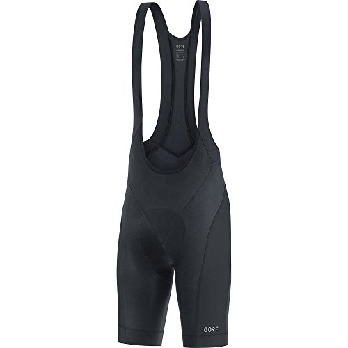 GORE WEAR Atmungsaktive, Kurze Herren Fahrrad-Trägerhose, mit Sitzpolster, C3 Bib Shorts+, XL, Schwarz, 100033
