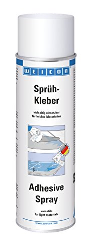 WEICON Sprühkleber 500 ml Spraydose Der Universalkleber verbindet leichte Materialien ( Stoff Textilien Leder Papier Schaumstoff Kunststoff Holz uvm.) Transparent