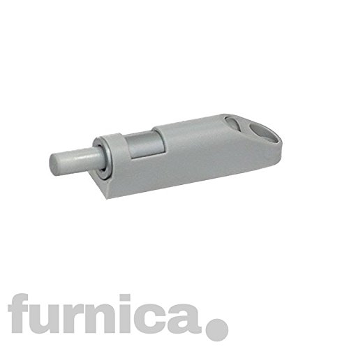 FURNICA 10x Türdämpfer Möbeltürdämpfer Grau + Adapter