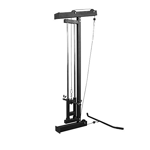 GORILLA SPORTS Latzug-Turm zur Wandmontage Schwarz – belastbar bis 300 kg