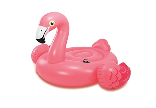 Badeinsel ''Mega Flamingo Island'' mit 2 Haltegriffe, 218x211x136cm