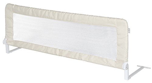 roba Bettschutzgitter 'Klipp-Klapp', extra großes klappbares Bettgitter für Babys & Kinder, Rausfallschutz 150 cm, beige
