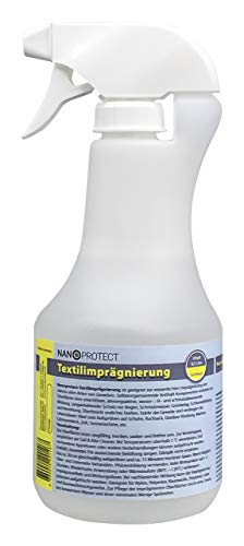 Nanoprotect Textilimprägnierung | Stark Wasserabweisende High-Tech Imprägnierung mit Fleckenschutz | 500ml Spray