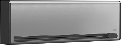 Emsa 515220 Folienschneider für 2 Folien, Wandmontage ohne Bohren, Edelstahl, Smart
