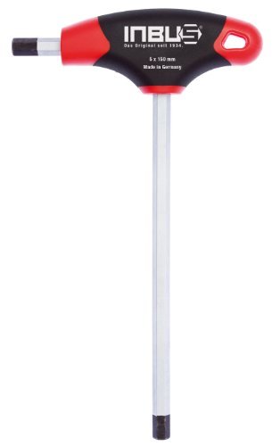 INBUS 70082 Inbusschlüssel Set 2K T-Griff 5mm | Made in Germany | Innensechskant-Schlüssel | Winkel-Schlüssel | metrisch