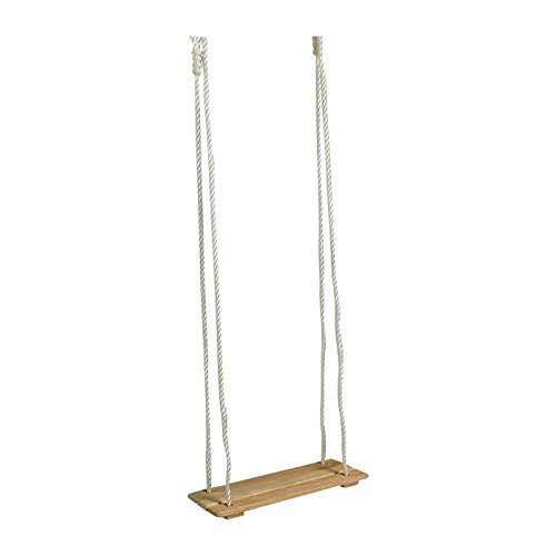 Brettschaukel aus Holz, für drinnen und draußen geeignet, höhenverstellbar und belastbar bis 100 kg, Schaukelspaß für Klein und Groß