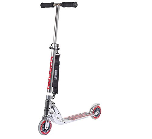 HUDORA Big Wheel Scooter 125 mm, Kinder Scooter - Kinder Roller , silber, 14200