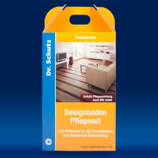 Dr. Schutz CC Pflege Designboden Pflegeset Bodenbeläge PU Reiniger + Vollpflege, Reinigungs-und Schutz-Set für PVC, Vinyl und Linoleum