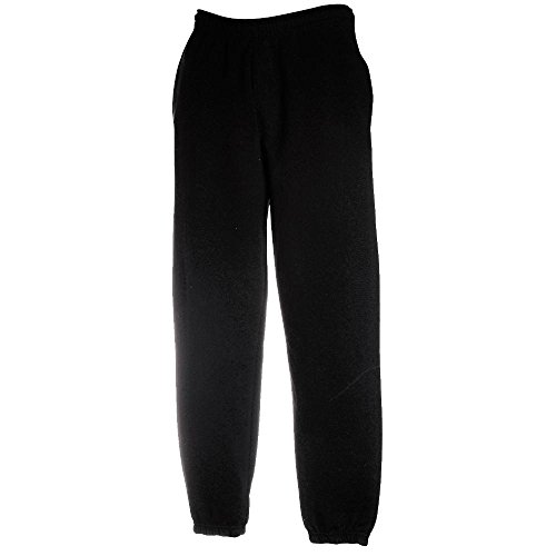 JOGGINGHOSE ELAST BUND FRUIT OF THE LOOM S M L XL XXL M,Schwarz
