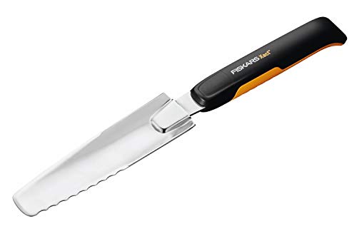 Fiskars Unkrautstecher für tief verwurzeltes  Unkraut, Länge: 39,6 cm, Schwarz/Orange, Rostfreier Stahl/Kunststoff, Xact, 1027046