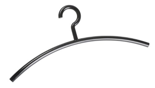 WENKO 17213202100 Mir Kleider-/ Garderobenbügel, Polypropylen, 45 x 19 x 1.5 cm, schwarz