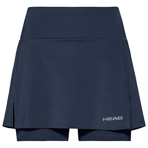 HEAD Damen Club Basic Long Skort L dunkelblau